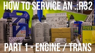 HOW TO SERVICE YOUR Mk4 R32  PART 1  Engine and Transmission Oil [upl. by Parnell]