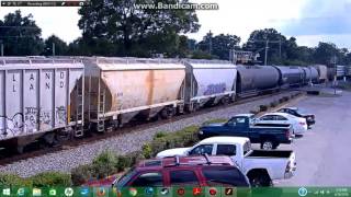 Northbound NS Freight on Thomasville NC Rail Cam with Nice Horn [upl. by Siward779]