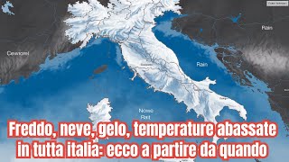 quotPreparati al Freddo Una Tempesta Polare Colpirà lItalia a Novembrequot [upl. by Scribner]