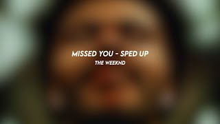 missed you the weeknd sped up [upl. by Vanya]