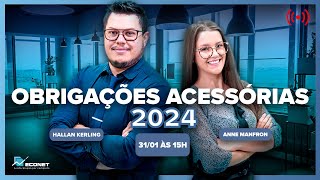 Obrigações Acessórias para 2024 Dimob Dmed DIRF ECD ECF [upl. by Yeleek]