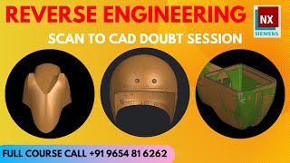 HINDI  Live Doubt Student CAD Session  88 Reverse Engineering NX Course Call 91 9654 81 6262 [upl. by Sanburn]