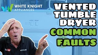 White knight Common faults with vented tumble dryers how to diagnose problems and repair [upl. by Nlocnil]