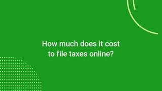 Whats the Cheapest Way To File Your Taxes Online [upl. by Annairb]