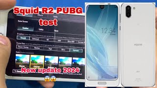 Aquos R2 PUBG test 😱😱 new update 2024 way to game 357k [upl. by Pleasant]