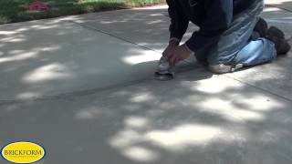 How to resurface cracked concrete with BRICKFORM Overlay [upl. by Liddie910]