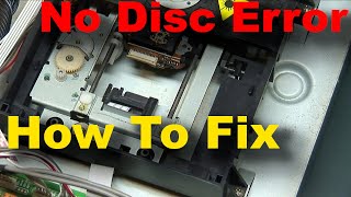 How to Fix CD or DVD Player No Disc Error  wont play cd [upl. by Sewoll]