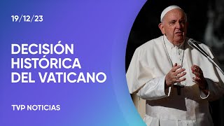 Diversa bendición cambio histórico en la Iglesia Católica [upl. by Lramaj]