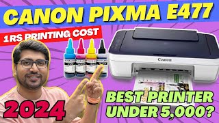 Canon PIXMA E477 Review🔥Canon E477 Review🔥Best Printer under 5000🔥Best Printer for StudentsShop [upl. by Ikkaj694]