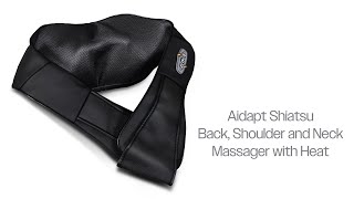 Aidapt Shiatsu Back Shoulder and Neck Massager with Heat [upl. by Nawiat]