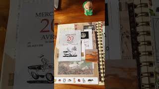 2022 04 20 小説占い diary collage journaling ASMR [upl. by Sollows]