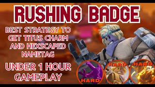 NO CUTS RUSHING BADGE ALL NIGHT 12 amp 3 HEXSCAPE EVENT STRATEGY  Tower Defense Simulator TDS [upl. by Ahsienaj]