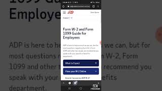 HOW TO GET UR W2 PAY STUB OR 1099 ONLINE WITH ADP [upl. by Ellenyl]