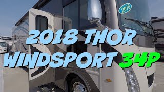 2018 Thor Windsport 34P Class A Motorhome at Camping World RV Show [upl. by Mayram]