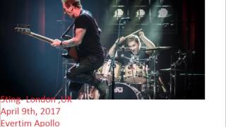 Sting London UK quotEventim Apolloquot 04092017 FULL AUDIO SHOW [upl. by Vada]