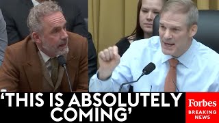 Jordan Peterson Tells Jim Jordan That DeBanking Seen During Canada Truck Protest May Come To US [upl. by Puto]