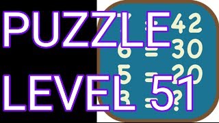 Math Puzzles Level 51 Walkthrough [upl. by Obie]