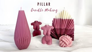 Beginners Guide to Make Soy Wax Pillar Candles Tips and Tricks [upl. by Einegue]