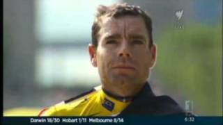 Tina Arena sings the anthem for Cadel [upl. by Amehsat535]