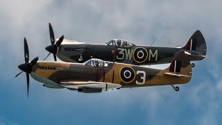 RAF Coningsby  PDA Day  BBMF 2x Spitfire Display 20052024 [upl. by Jaynes]