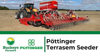 Highspeed one pass small grain Air Seeder  Poettinger Terrasem Seeder from Buckeye Farmers [upl. by Royo327]