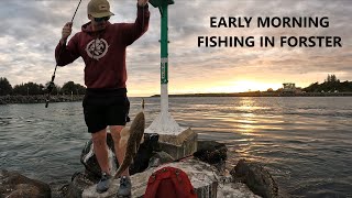 Lure fishing in the morning chasing flathead at Forster Tuncurry [upl. by Jasper]