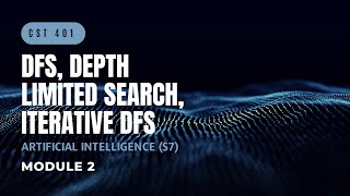 DFS Depth Limited Iterative Deepening DFS  CST401  AI MODULE 2  KTU  Anna Thomas  SJCET [upl. by Analah]