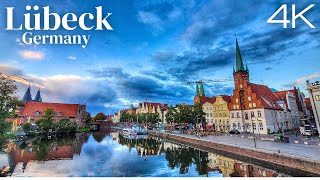 Lübeck Germany 🇩🇪 Magnificent City Walking Tour 2022 4K Ultra HD [upl. by Cheffetz]