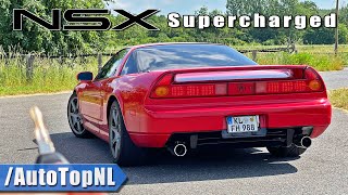 HONDA ACURA NSX SUPERCHARGED REVIEW on AUTOBAHN NO SPEED LIMIT by AutoTopNL [upl. by Amilah644]