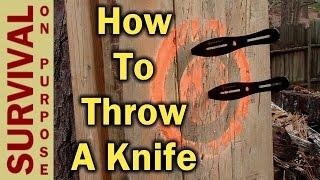 Knife Throwing For Beginners  How To Throw A Knife [upl. by Yednarb]