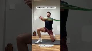 Half Kneeling Pallof Press for Strengthening the Hip Adductors Function in Stabilizing the Body [upl. by Nally]