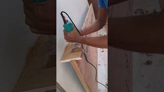 hinges fiting very easy woodworking carpentry shortvideo [upl. by Salocin110]