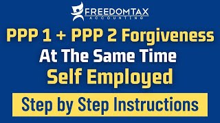 PPP 1 amp 2 Loan Forgiveness Via SBA Direct Portal  Step By Step Instructions [upl. by Enytsuj]