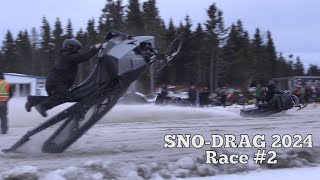 Snowmobile Drag Race 2  2024 [upl. by Yssenhguahs]