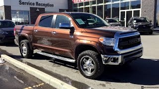 Lifted 2017 Toyota Tundra 1794 Edition Crew Max with a TRD Pro Grill on 28555R20 Tires [upl. by Felipa]