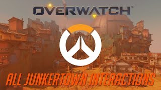 Overwatch  All Junkertown Interactions [upl. by Cima644]