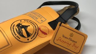 Veuve Clicquot Champagne 🍾 Shopping Bag Yellow Label Collection Unboxing [upl. by Rases]