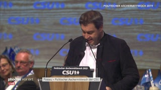 Politischer Aschermittwoch der CSU am 060319 [upl. by Akived26]