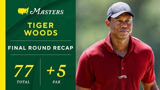 Tiger Woods Cards 77 5 In Final Round of 2024 Masters I FULL RECAP I CBS Sports [upl. by Corbet]