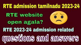 rte tamilnadu admission 202324 open daterte complaint number tamilnadu [upl. by Oletta]