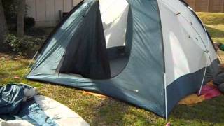 REI Base Camp 6  Four Season Family Camping Tent Pitch Ten Minute Tent [upl. by Kristi282]