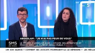 Abdeslam  quotJe n’ai pas peur de vousquot  Les questions SMS cdanslair 05022018 [upl. by Ame]