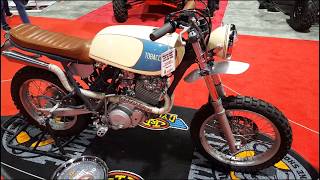 1984 Yamaha XT600 Modern Custom Rebuild  Auto Club at Long Beach Motorcycle Show [upl. by Adian]