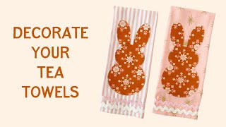 Spring Into Easter Decor With A Cute Bunny Teatowel And Ric Rac [upl. by Uttasta]