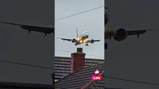 RYANAIR Successfull landing  BHXaviationviralvideo aviationspotting BirminghamTravelling2024 [upl. by Malcah]