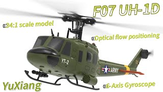 Classic Helicopter YuXiang F07 UH1D Gyro Stabilized HelicopterRTF Coming Soon [upl. by Esiuole392]