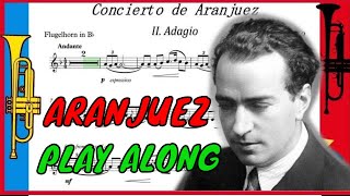 Concierto de Aranjuez  Adagio Trumpet Accompaniment PlayAlong Backing Track PDF SHEET MUSIC [upl. by Ulyram]