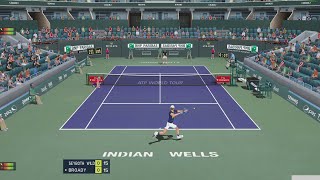 Thiago Seyboth Wild VS Liam Broady  INDIAN WELLS  Tennis Elbow 2013  Gameplay [upl. by Doti]