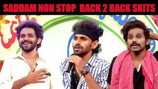 Saddam Non Stop Back 2 Back Hilarious Trending Skits  Adhirindi Comedy Show  Zee Telugu [upl. by Branca]