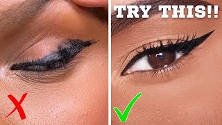 EASIEST Eyeliner Tutorial for Hooded Eyes [upl. by Anailuj215]